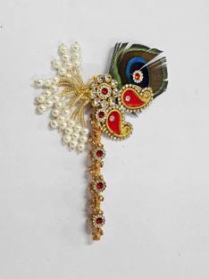 tilak shringar laddu gopal ji special fancy heavy bansuri/murli/bansi/flute (size 4to8) Dress