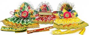 Jagannath World Jagannath,Balabhadra,Subhadra Dress Set for 8 Inch Idol(20 cm) Dress