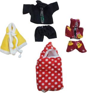 Kanha combo of 4 laddu ji jip jacket \ponchu \ denim\hoodie (size 5 to 6 )(Large ) Dress