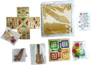 Firmus Kanha ji Wooden Hockey|Guitar| Ludo| Chausar & Carrom (Big Size) Deity Ornament