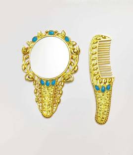 radha krishnam poshak Laddu Gopal Toys / Laddu Gopal Designer Mirrior & Comb Set /( Set of 1) RK_1251 Deity Ornament