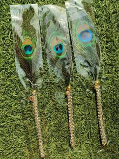 Firmus Fancy Mor chadi with pankh for laddu gopal and other deities (Pack of 3) Deity Ornament