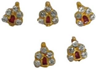 mjc Beautiful Rhinestone Tilak for Laddu Gopal Idol (Size-2,3) Pack of 5 Dress