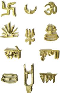 oyssta Tilak Stamps Puja Tika Special Stamp (Pack of 11) Different Religious Symbol Deity Ornament