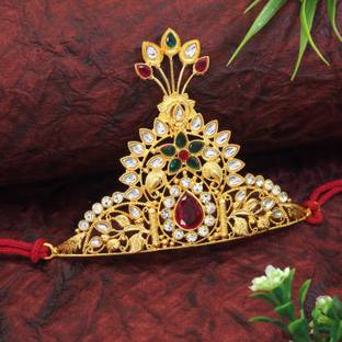 sharneshwar Mukut for Ganpati Murti ,Radha Krishna, Devi Idol God Jewelley Crown Deity Ornament