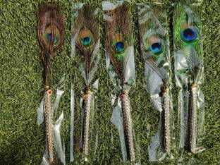 Firmus Fancy Mor chadi with pankh for laddu gopal and other deities (Pack of 5) Deity Ornament