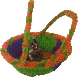 Kanha Laddu ji wollen basket (any one random)(Size 2) Deity Ornament