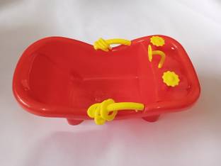 br emporium Bathing Tub Plastic, Laddu Gopal ji (Size 0,1,2 and 3), Color Red, Tub Size: Small Deity Ornament