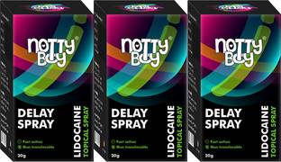 NottyBoy Lidocaine delay Spray For Men- Pack of 3