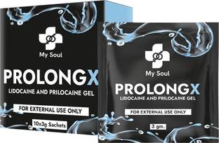My Soul Prolong X Delay Gel for Men Pack of 10 Sachets Lubricant