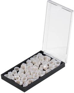 PRAKDENT Dental Temporary Crown Cap Veneers Molar Resin Teeth 50 Pieces /No Dental Elevator