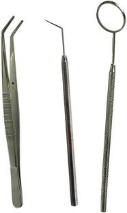 GOLDFINCH Pmt Set (Mirror With Handle, Tweezer, Probe Single Ended) Dental Elevator