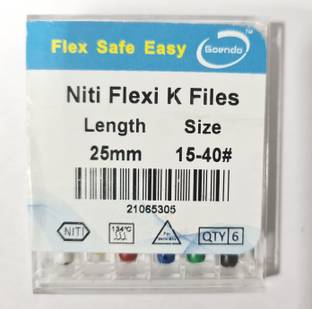 PRAKDENT Dental Niti K File 25mm 15-40# Dental Elevator