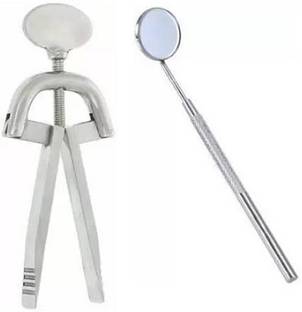Forgesy Heister Mouth Gag 5.5 Inch with Dental Mirror Dental Elevator