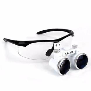EndoKing Dental Loupes 2.5x With Plastic Frame (Led HeadLight Free) -Black Dental Elevator