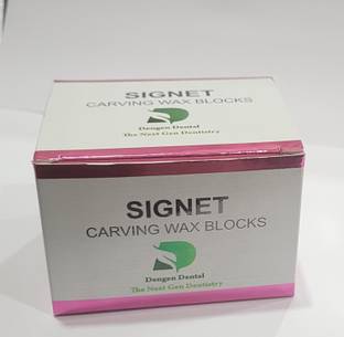Dengen Dental Dental Signet Carving Wax Cubes White (Pack of 2) - 40 Blocks Each