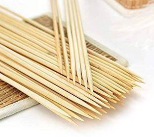 cezliar Bamboo stick Disposable Bamboo Fruit Fork Toothpick Sticks (PACK OF 300)