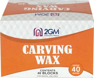 2GM Carving Dental- 40 Blocks Blue Paraffin Wax & Other Waxes- 200gms