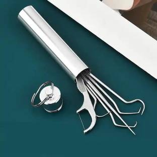 REEVA ENTERPRISE tooth claening kit,Dental Tools, 7 in 1 Stainless Steel Teeth Cleaning Tool Kit,