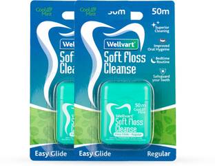 Wellvart Cool Mint Soft Floss Cleanse (Pack Of 2 pcs)