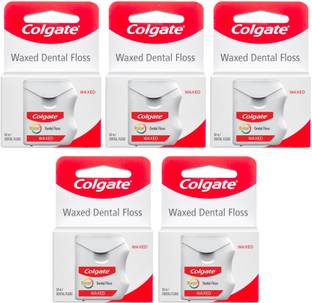 Colgate Total Waxed Dental Floss 5x50M (Pack of 5, 50M each)