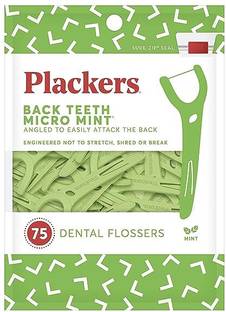 Plackers Placker's Flosser, Right Angle, 75 Count