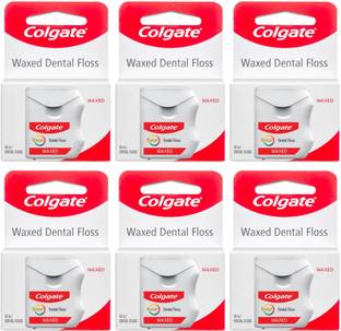 Colgate Total Waxed Dental Floss 6x50M (Pack of 6, 50M each)