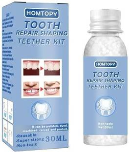 HOMTOPY CK Tooth Repair Kit,30ml Moldable Beads for Temporary Teeth Gaps Broken Solution
