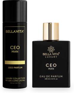 BELLAVITA CEO Men Deodorant & Perfume Combo || Tonka & Agarwood|| Long Lasting Fragrance Deodorant Spray  -  For Men
