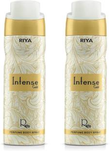 RIYA Intense Gold Body Spray Deodorant For Unisex Pack Of 2 200 Ml Each Deodorant Spray  -  For Men & Women