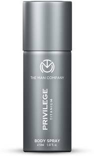THE MAN COMPANY Privilege Titanium Deodorant | Long-Lasting Freshness Deodorant Spray  -  For Men