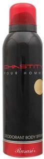 RASASI CHASTITY POUR HOMME Deodorant Spray  -  For Men