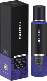 KILLER Cyclone No Gas Deodorant Spray  -  For Men