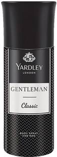 Yardley London by Wipro Gentleman Classic With Woody Fougere Notes Body Body Spray  -  For Men