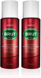 BRUT Attraction Totale Deodorant Spray for Men Deodorant Spray  -  For Men