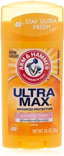 ARM & HAMMER Ultra Max Powder Fresh Invisible Solid Antiperspirant Deodorant Deodorant Roll-on  -  For Men & Women
