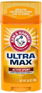 ARM & HAMMER Ultramax Deodorant Antiperspirant Invisible Solid Wide Stick Deodorant Stick  -  For Men & Women