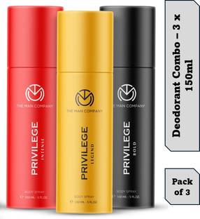 THE MAN COMPANY Privilege Legend, Intense & Bold Deodorant Spray  -  For Men