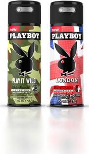 PLAYBOY Play it Wild M + Lndon Deodorant Spray  -  For Men