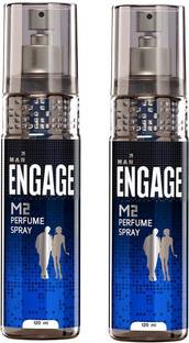 Engage Men M2 Body Spray 120ml*Pack of 2 Body Spray  -  For Men