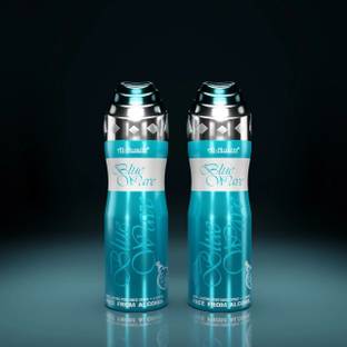 Al-Nuaim Blue Wave Alcohol Free Deodorant Body Spray  -  For Men
