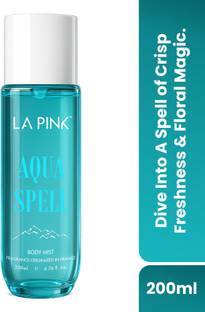 La Pink Aqua Spell Perfume Body Mist with Woody & Soft spicy Scent | Long Lasting Body Mist  -  For Men & Women