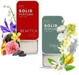 Em5 Today & Bewitch Solid Perfumes | Non-Alcoholic Cologne | Deodorant Cream  -  For Women
