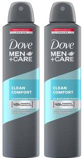 DOVE Men+Care Clean Comfort Dry Spray Antiperspirant Deodorant (Pack of 2) Deodorant Spray  -  For Men
