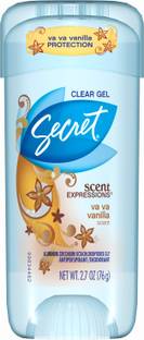 Secret Anti-Perspirant Deodorant Vanilla Clear Gel 2.6oz Deodorant Gel  -  For Women