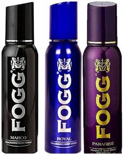 FOGG MARCO,ROYAL & PARADISE Deodorant Spray  -  For Men & Women