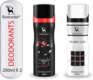 RAMSONS Secret Code and SexyHeart Deodorant Combo Deodorant Spray  -  For Men & Women