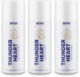 RIYA Thunderhert White Deodorant Spray  -  For Men
