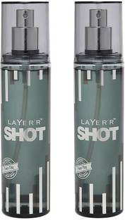 Layer'r Shot SHOT POWER PLAY 135 ML EACH (PACK OF 2) Deodorant Spray  -  For Men & Women