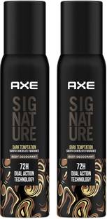 AXE SIGNATURE Dark Temptation Deodorant No Gas Body Perfume Deodorant Spray  -  For Men